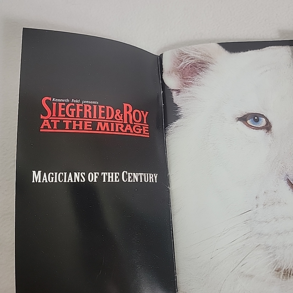 Siegfried And Roy at The Mirage 1998 Program Magazine “Magicians of the Century” - Picture 4 of 6